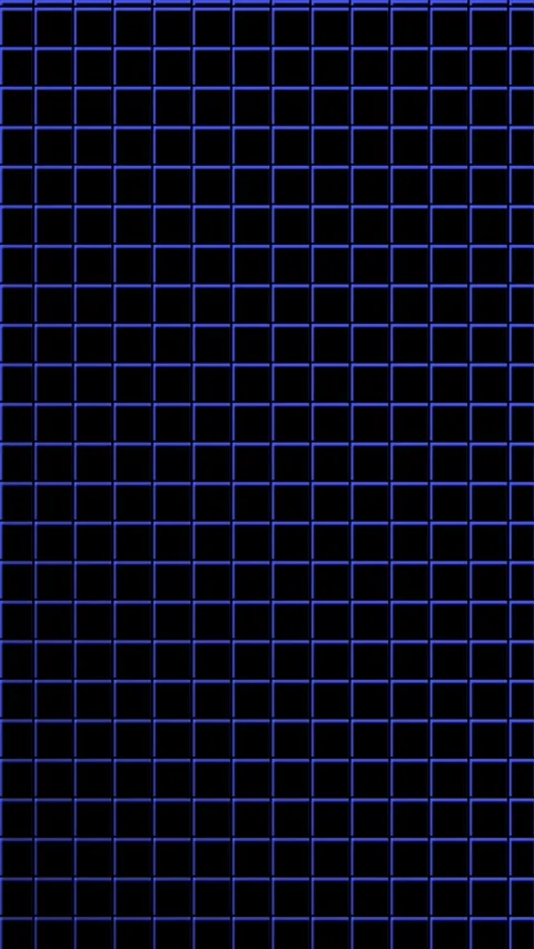 Vertical Retro Wavy Neon Blue Grid 4K Seamless Loop Video stock 333613174