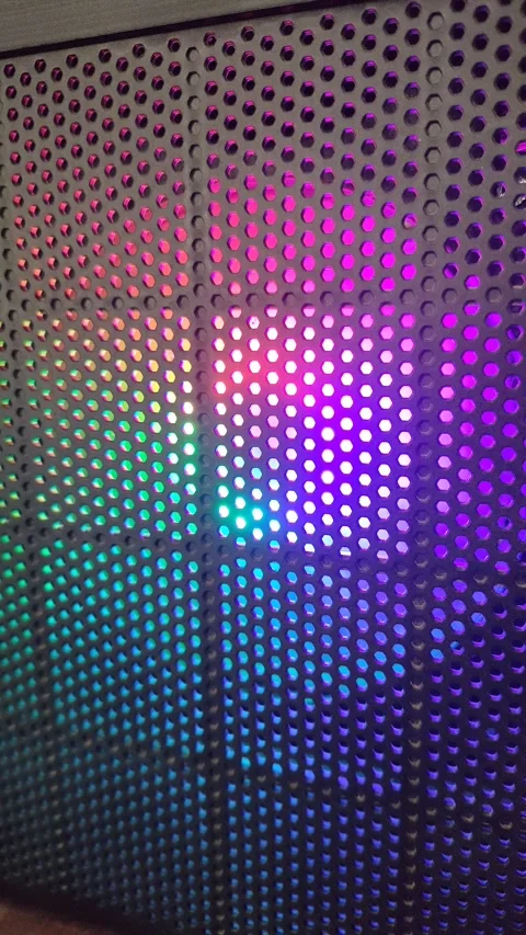 Vertical RGB PC Fan Startup Sequence Stock Footage 339516978