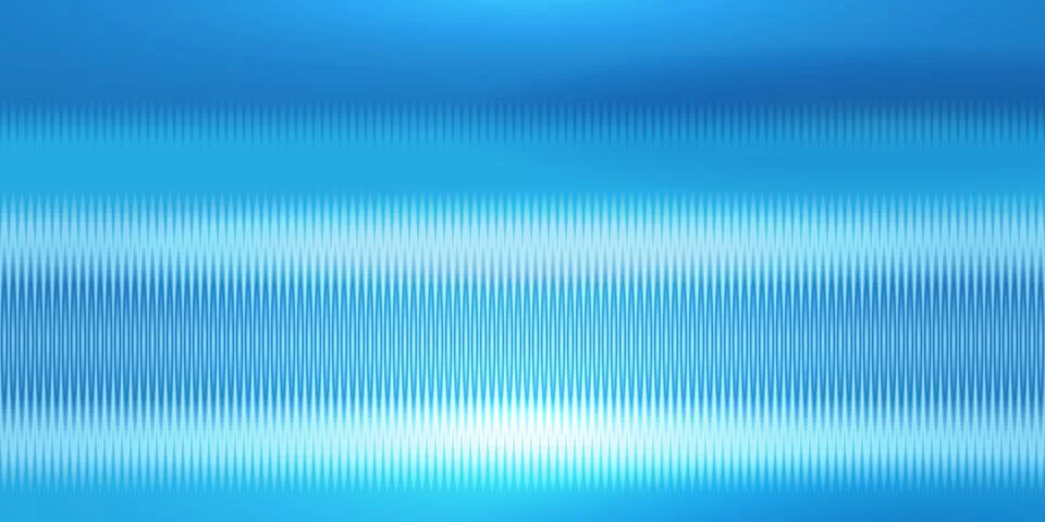 Vertical Ribbed blue Glass Gradient Wallpaper with glowing white light leak.. Иллюстрация