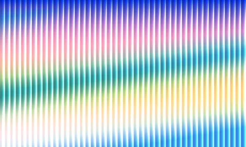 Vertical ribbed fluted illusion with smooth flowing color transitions Illustrazione stock