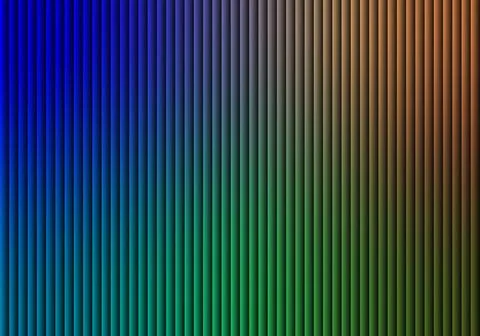 Vertical ribbed texture with gradient of blue green and brown colors Stock Illustration