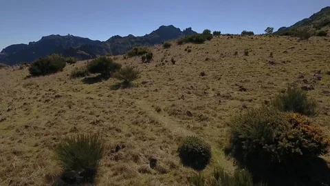 Vertical rise over Mountain Summit 02 Video stock 74485282