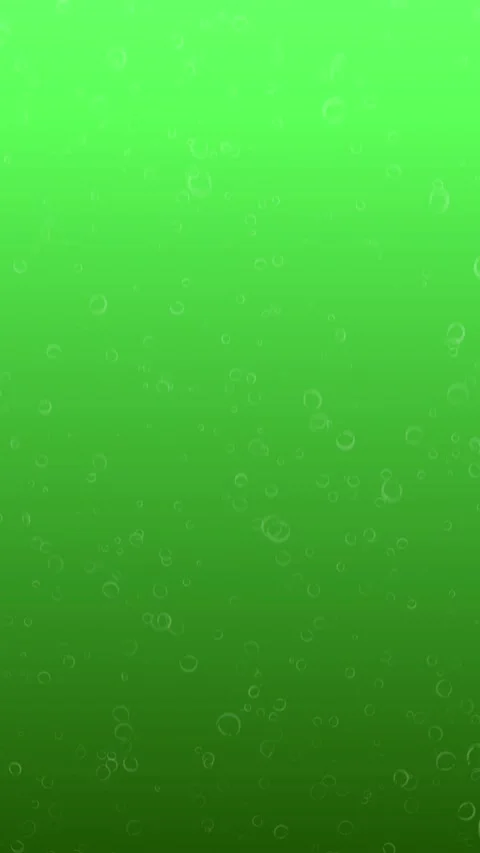Vertical Rising Green Mint Soda Bubbles 4K Seamless Loop Vidéo 334295447