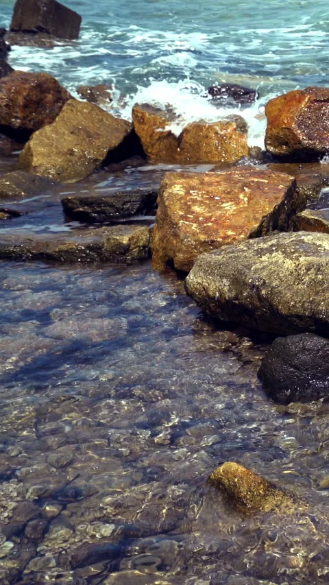 Vertical Rocky Seashore 動画素材 312990928