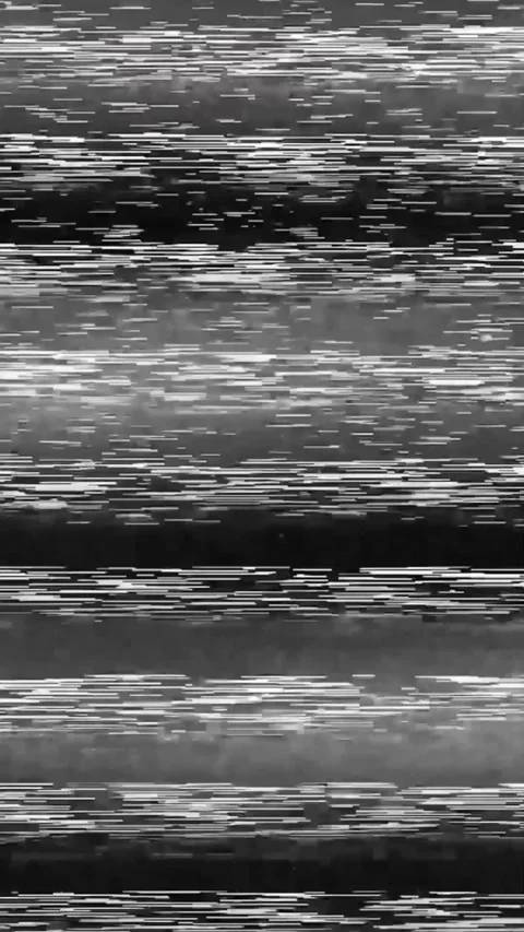 Vertical Rolling Glitch Bars And Static Noise Effect Stock Footage 329145778