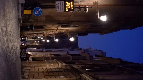 Vertical roman tiny street Stock Footage 125806236