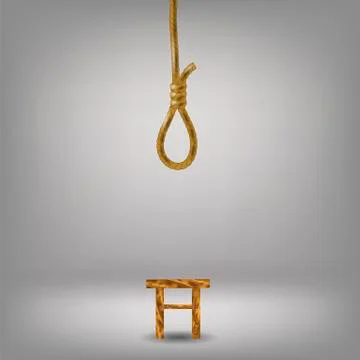 Vertical Rope Loop Stock Illustration