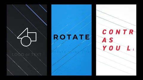 Vertical Rotate Wipe Title ~ After Effects #198510030