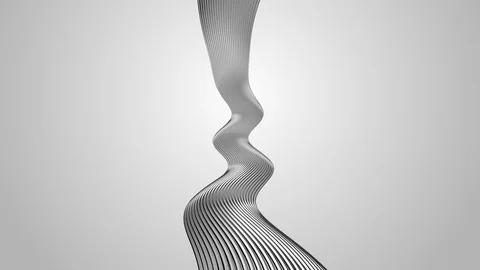 Vertical Rotation Abstract Wavy Background Stock Footage 101979234