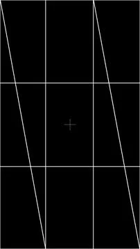 Vertical Rule of Thirds Overlay Transparent Composition Guide for Photograp.. Stock Illustration