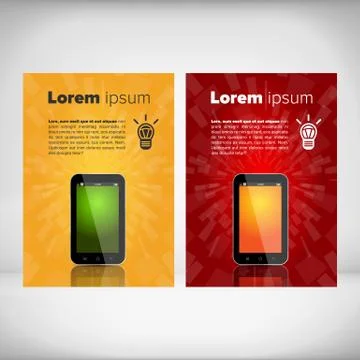 Vertical sale flayers Stock Illustration
