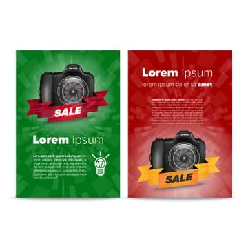 Vertical sale flayers Stock Illustration