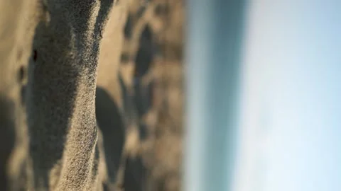 Vertical - Sand Flowing In The Wind Dust Storm Sand Storm Desert Sandy Beach Stock Footage 252625857