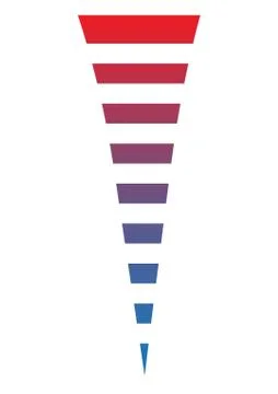 Vertical Scale blue-red min max Stock Illustration