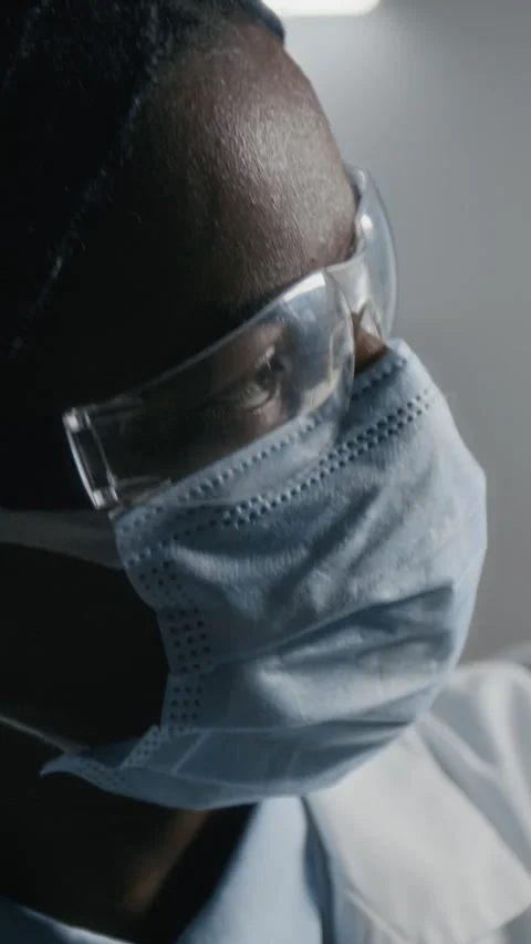 Vertical of Scientist Analyzing Solution in Laboratory Video stock 304139559