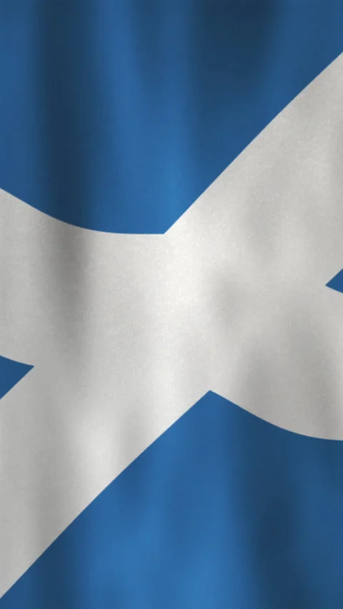 Vertical Scotland Flag Wavy Motion Background Motion Graphic Stock Footage 303426617