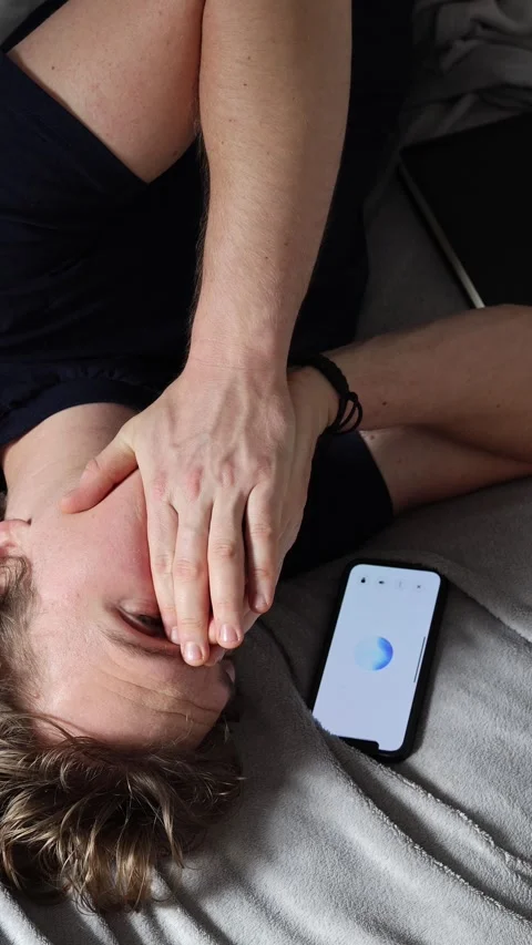 Vertical screen communication with artificial intelligence as student reacts in  Stock Footage 314979568