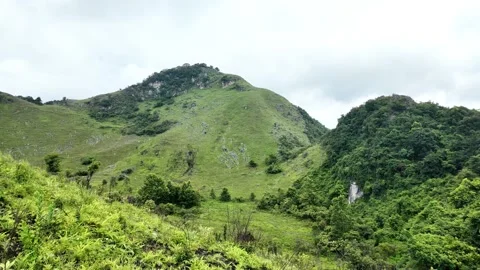 Vertical screen mountain scenery Stock Footage 319423084