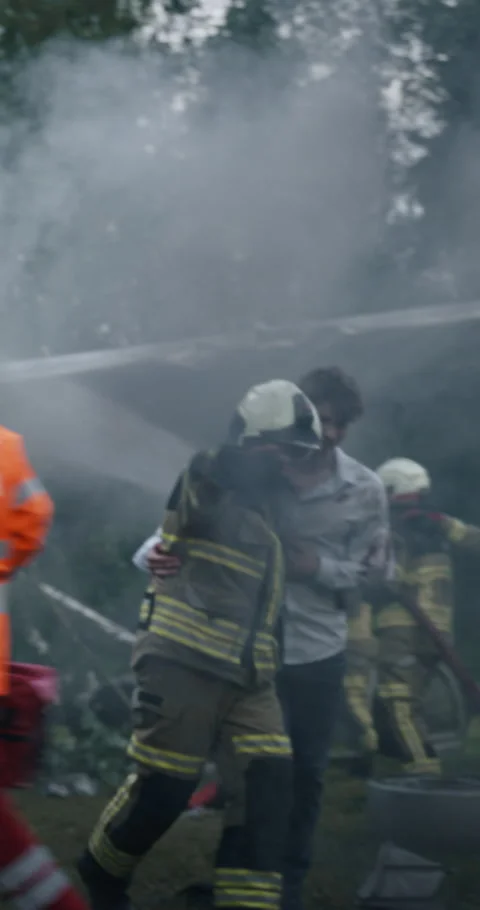 Vertical Screen Paramedic Running to Save People Stock-Footage 295808504