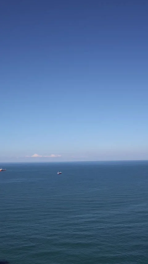 Vertical screen ships on sea Stock Footage 331199592