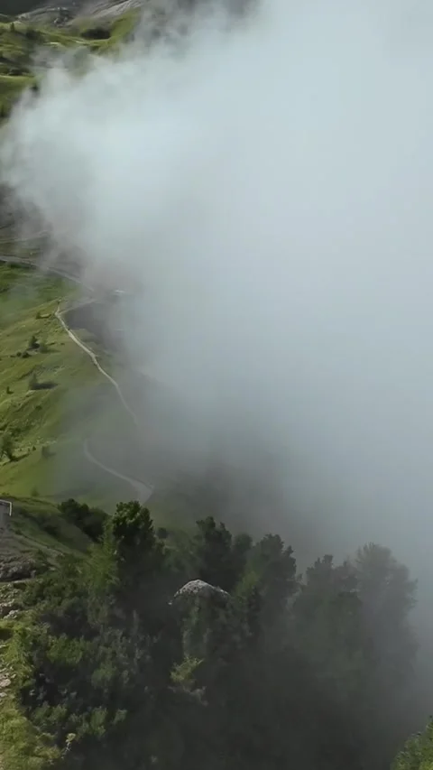 Vertical screen Sky scene captured, Aerial drone footage captures swiftly Stock-Footage 323575269