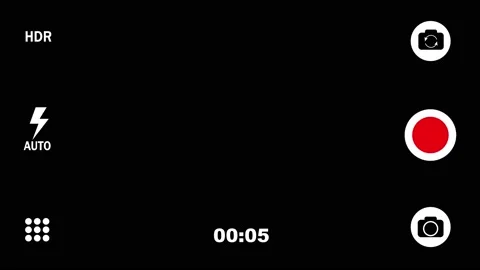 Vertical Screen Smartphone Camera Screen Recording Video Animation Stock Footage 202342119