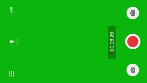 Vertical Screen Smartphone Camera Screen Recording Video Animation. Stock Footage 225646925