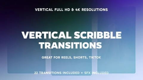 Vertical Scribble Transitions Stock After Effects