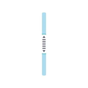 Vertical scroll bar user interface element illustration Stock Illustration