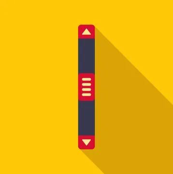 Vertical scrollbar graphic for user interface elements 库存插图