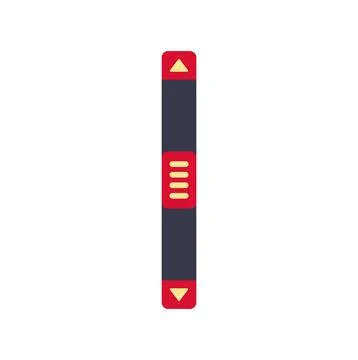 Vertical scrollbar for website application interface navigation icon Stock Illustration