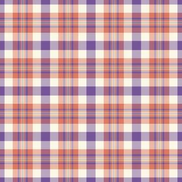 Vertical seamless check plaid, sewing background fabric textile. Patterned .. 스톡 일러스트