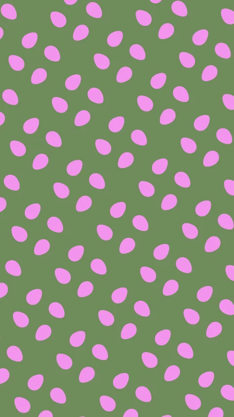 Vertical Seamless Easter Rosette Pattern in Olive and Pink Stock Footage 329566245