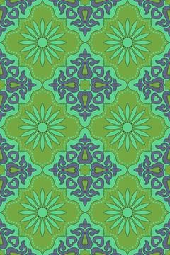 Vertical seamless floral pattern for wallpapers Stock Illustration