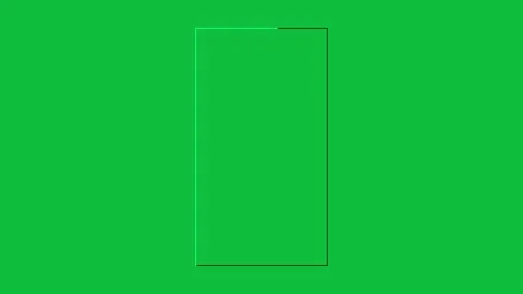 Vertical shape rectangle frame loop animation isolated on a transparent screen b Stock Footage 341402932