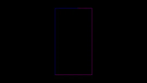 Vertical shape rectangle frame loop animation isolated on a transparent screen b Stock Footage 341402933