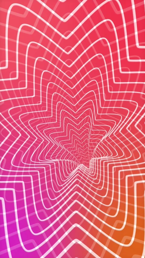 Vertical Shifting Gradient Star Shaped Tunnel 4K Loop Stock Footage 282055982