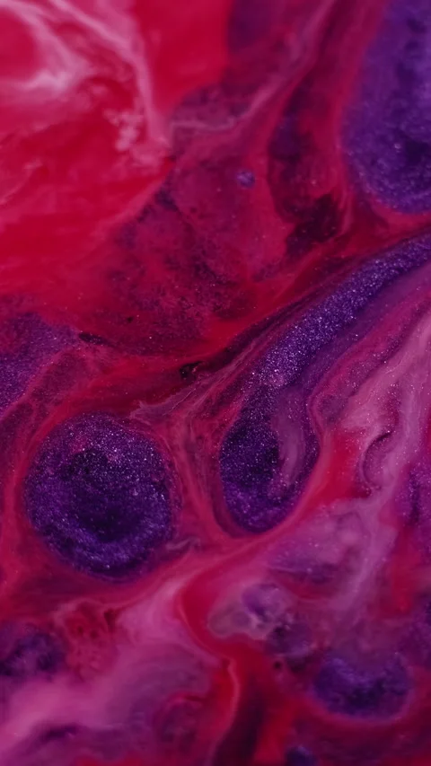 Vertical shimmer fluid ink particles glitter flow Video stock 327106994