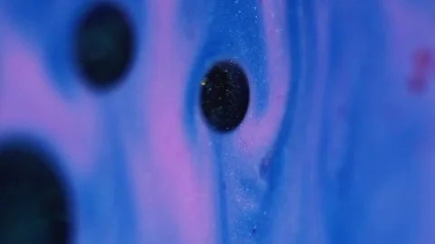 Vertical shimmer ink spot fluid water oil texture Stock Footage 335607884