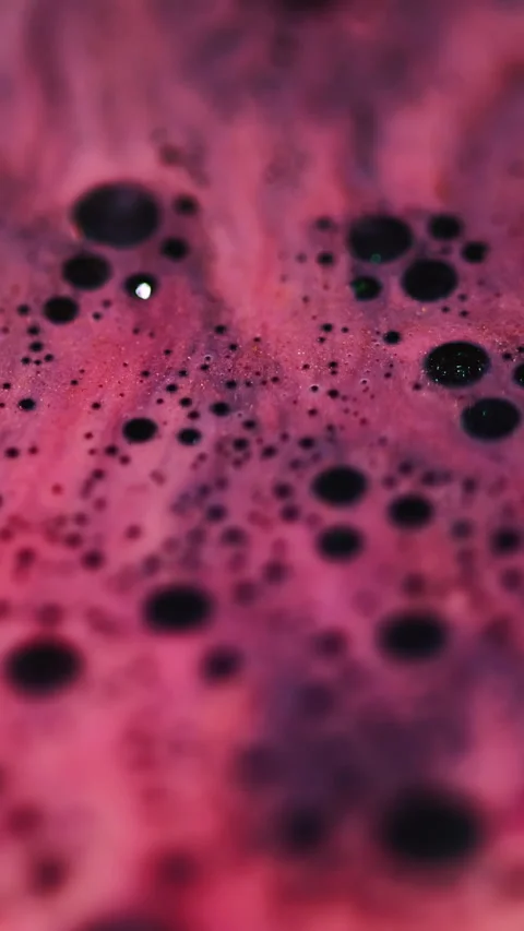 Vertical shimmer ink spot fluid water glitter oil Stock Footage 340209992