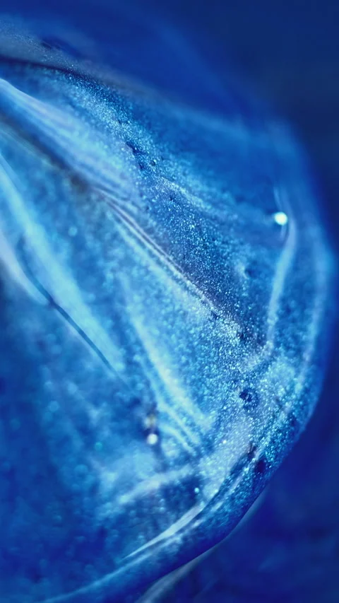 Vertical shiny sapphire glitter paint blue crystal Stock Footage 290481329