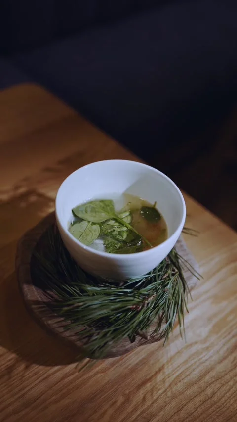 Vertical shooting of food on a rotating table Stock Footage 164931037