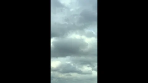 Vertical shooting Time Lapse of Panoramic view of dramatic gray storm clouds Stock-Footage 345920888