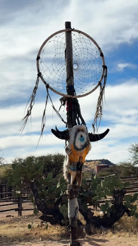 Vertical shot of Apache elements in the day in Old West of Durango Stock Footage 300851315