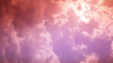 Vertical shot Dynamic Weather Time Lapse of the Sky's Colorful Evolution Stock Footage 250091680