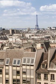 Vertical shot of an Eiffel Tower in Paris, France Foto stock
