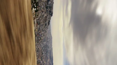 Vertical shot of Jerusalem seen from the westernwall time-lapse. Stock Footage 54197811