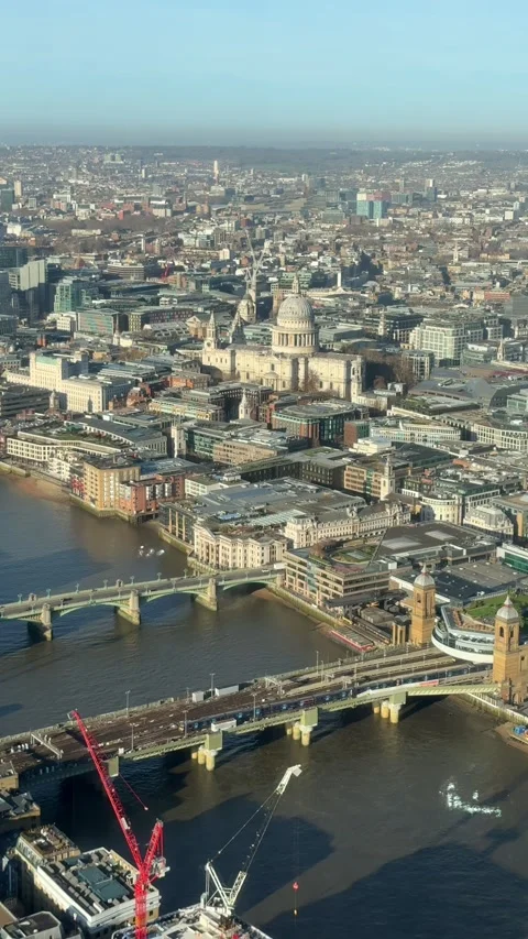 Vertical shot of London Stock Footage 333472237