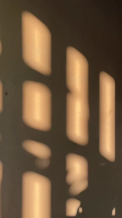 Vertical shot shadow of the light on the wall Video stock 288084682