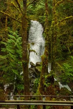 Vertical shot of a waterfall Stock Photos